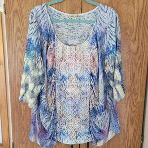 Live and Let Live Woma  Tunic Top - Size 3X